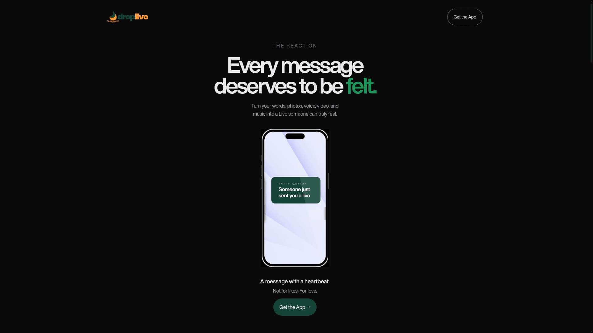 DropLivo product screenshot
