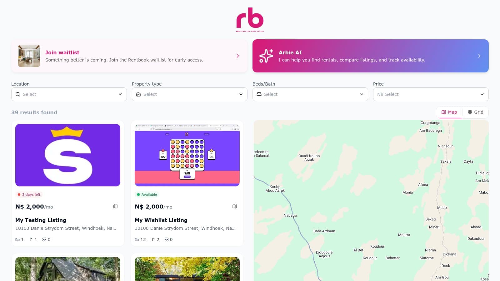 RentBook Properties product screenshot